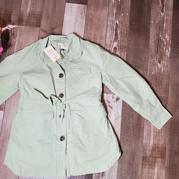 NWT Universal Thread Women's Light Green Utility Jacket Coat Oversized XS - Picture 13 of 16